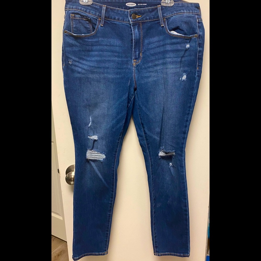 💰Old Navy Pop Skinny Jeans. Size 14 short.